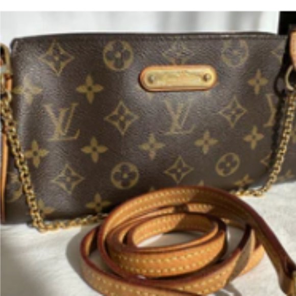 PREOWNED Authentic Louis Vuitton Eva Shoulder Bag Convertible to Crossbody Bag - Picture 16 of 16